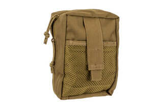 The Red Rock Outdoor Gear Large Medical pouch is MOLLE compatible and comes in Coyote Brown